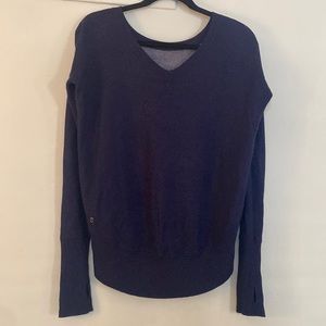 Lulu reversible navy sweater